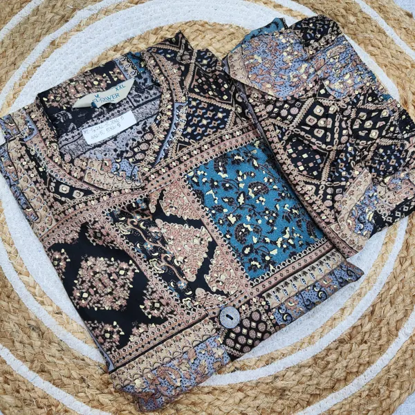 Premium 1st Quality Soft Rayon CO-Ord Set (Aline Top Plazzo Bottom) | TS2934